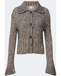 KHAITE - Takeo Cashmere, Mohair, And Silk Cardigan - Lyst