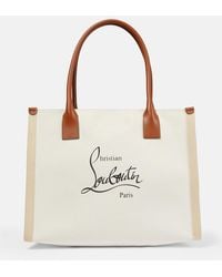 Christian Louboutin - Nastroloubi Large Canvas Tote Bag - Lyst