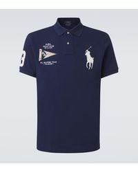 Polo Ralph Lauren - Besticktes Polohemd Aus Baumwolle - Lyst