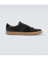 Common Projects - Achilles Leather And Suede Sneakers - Lyst