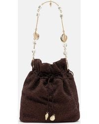 Oséree - Lumiere Small Embellished Bucket Bag - Lyst