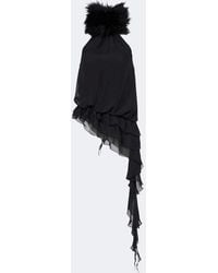 JACQUES WEI - Chiffon Halterneck Top - Lyst