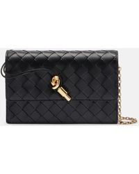 Bottega Veneta - Andiamo Intrecciato Leather Shoulder Bag - Lyst