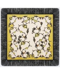 La DoubleJ - Buttercup Reversible Fringed Silk Scarf - Lyst