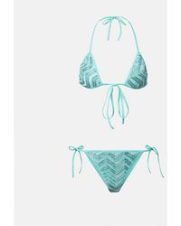 Missoni - Zigzag Lame Bikini Top - Lyst