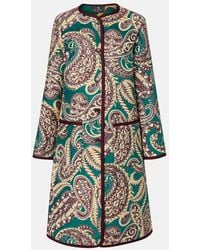 Etro - Reversible Jacquard Coat - Lyst