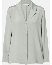 Max Mara - Aedo Silk-Blend Satin Shirt - Lyst