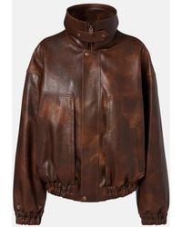 Magda Butrym - Leather Blouson Jacket - Lyst