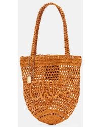 Chloé - Cabas Summer Banana Small En Raphia - Lyst