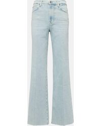 7 For All Mankind - Modern Dojo High-rise Flared Jeans - Lyst