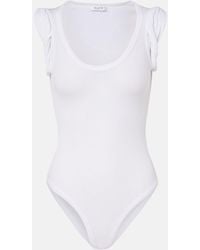 Alaïa - Ribbed-Knit Bodysuit - Lyst