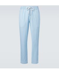 Vilebrequin - Parc Striped Wool-Blend Slim Pants - Lyst