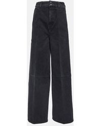 KHAITE - Jean Large Taille Haute Isla - Lyst