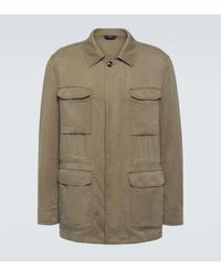 Brioni - Silk And Linen Jacket - Lyst