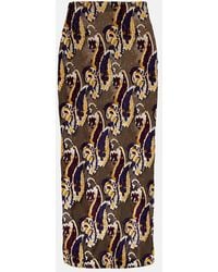 Etro - Paisley Pencil Skirt - Lyst