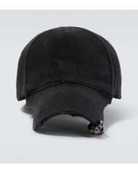 Balenciaga Embellished Baseball Cap - Black