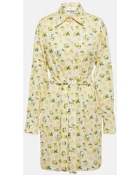 Sportmax - Boero Printed Cotton Shirt Dress - Lyst