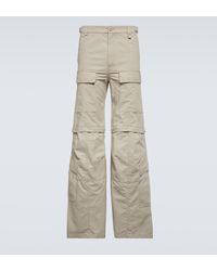 Balenciaga - Hybrid Flared Cotton Cargo Pants - Lyst