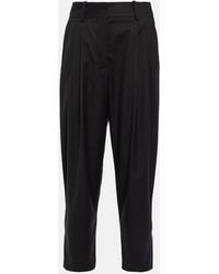 Alaïa - Alaia Herringbone Tapered Wool Pants - Lyst