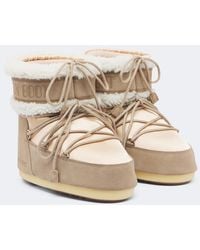 Moon Boot - Icon Low Pearly Plus Satin Snow Boots - Lyst