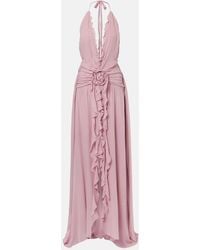 Blumarine - Ruffled Georgette Gown - Lyst