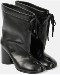 Maison Margiela - Ankle Boots Tabi Aus Leder - Lyst