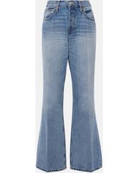 RE/DONE - Loose Boot Mid-rise Wide-leg Jeans - Lyst