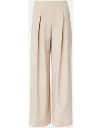 Max Mara - Palude Pleated Silk-Blend Wide-Leg Pants - Lyst