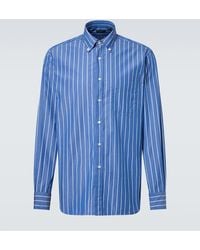 Slowear - Striped Cotton Shirt - Lyst