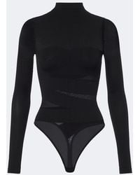 Wolford - Infinite Wrap Sheer Bodysuit - Lyst