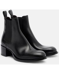 The Row - Nobilis Chelsea Leather Ankle Boots - Lyst