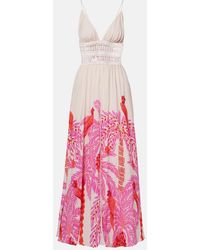 Poupette - Havana Crochet-Trimmed Floral Maxi Dress - Lyst
