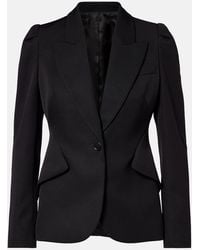 McQueen - Chaqueta De Botonadura Simple De Lana - Lyst