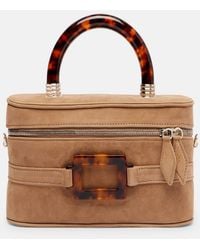Roger Vivier - Vanity Mini Suede Tote Bag - Lyst