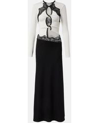 Christopher Esber - Lace-Trimmed Cutout Maxi Dress - Lyst