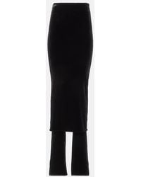 Alaïa - Fluid Jersey Skirt Pants - Lyst