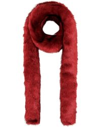 Helmut Lang Faux-fur Scarf - Red