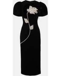 Rebecca Vallance - Embellished Crepe Cocktail Dress - Lyst