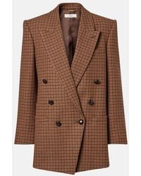 Chloé - Checked Wool-Blend Blazer - Lyst
