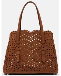 Alaïa - Mina 25 Vienne Wave Leather Tote Bag - Lyst