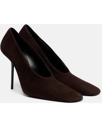 Victoria Beckham - 100 Suede Pumps - Lyst