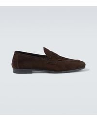 Tom Ford - Sean Suede Penny Loafers - Lyst