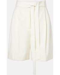 Rohe - Belted Virgin Wool Bermuda Shorts - Lyst