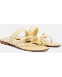 Manolo Blahnik - Susa Leather Sandals - Lyst