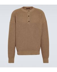 Loro Piana - Umi Ribbed-knit Cotton Sweater - Lyst