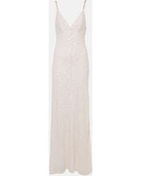 Jenny Packham - Bridal Nora Sequined Silk Gown - Lyst