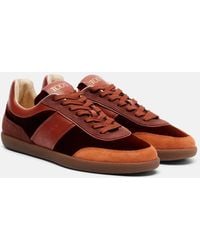 Tod's - Sneakers Tabs Aus Samt Mit Leder - Lyst