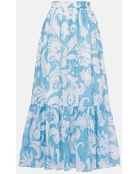 Etro - Paisley Print Maxi Skirt - Lyst