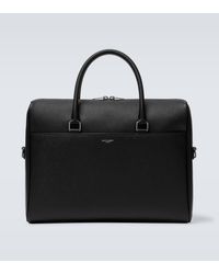 Saint Laurent - Duffle Leather Briefcase - Lyst