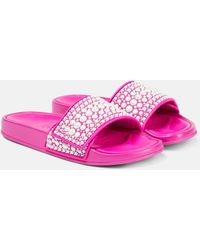Jimmy Choo - Rubber Slides With Pearls - Lyst